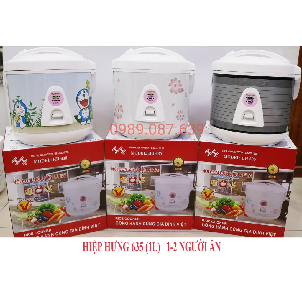 [Hàng Chính Hãng] Nồi cơm điện mini Hiệp Hưng HH635 1 Lít (1-2 người ăn)