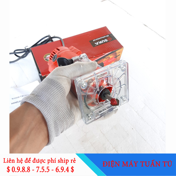 Máy phay alu Nhật Bản kèm mũi 6.35mm