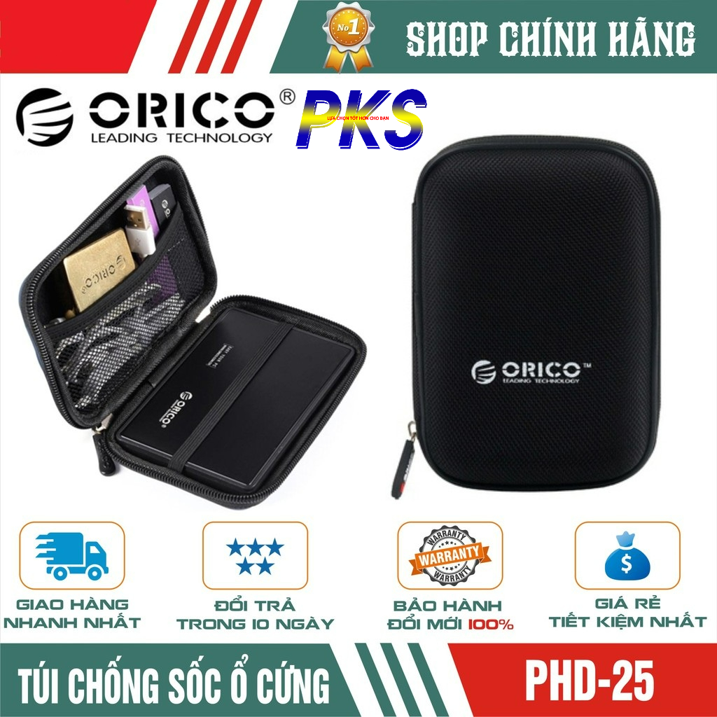 Hộp bảo vệ ổ cứng hdd orico phd 25 bk