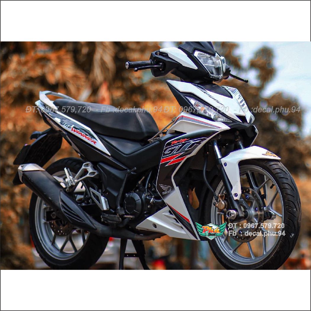 Tem rời Winner GTR Trắng đen (K)