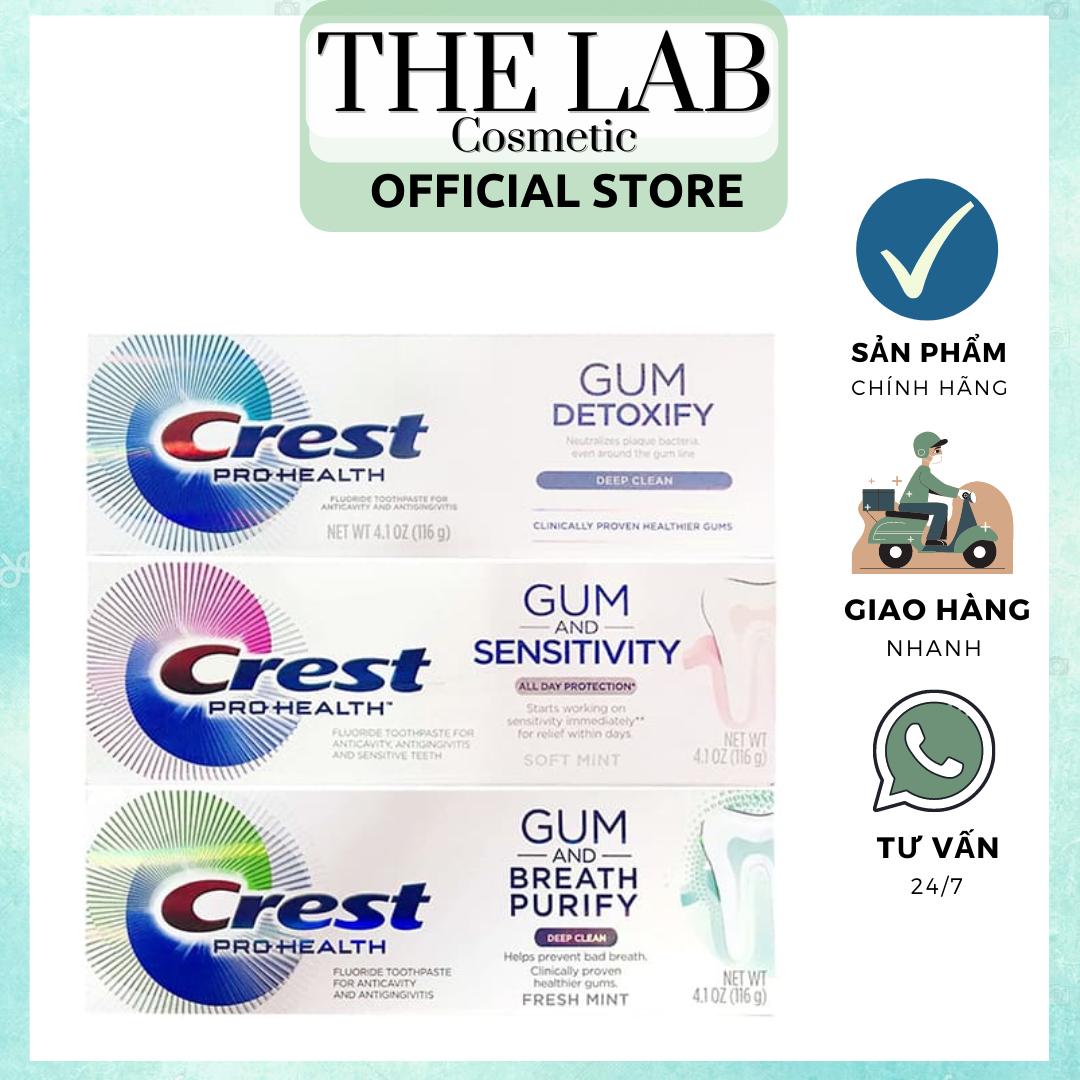 [Đủ Mùi] Kem Đánh Răng Crest Pro-Health Gum (116g)