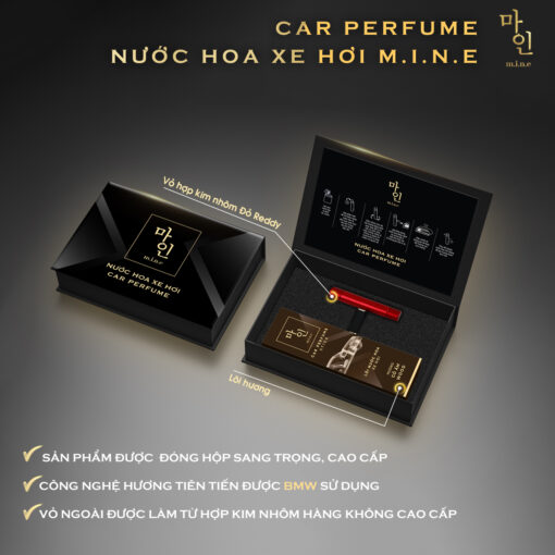 Nước hoa xe hơi Mine hương gỗ hương trái cây và hương thảo mộc Hàn Quốc