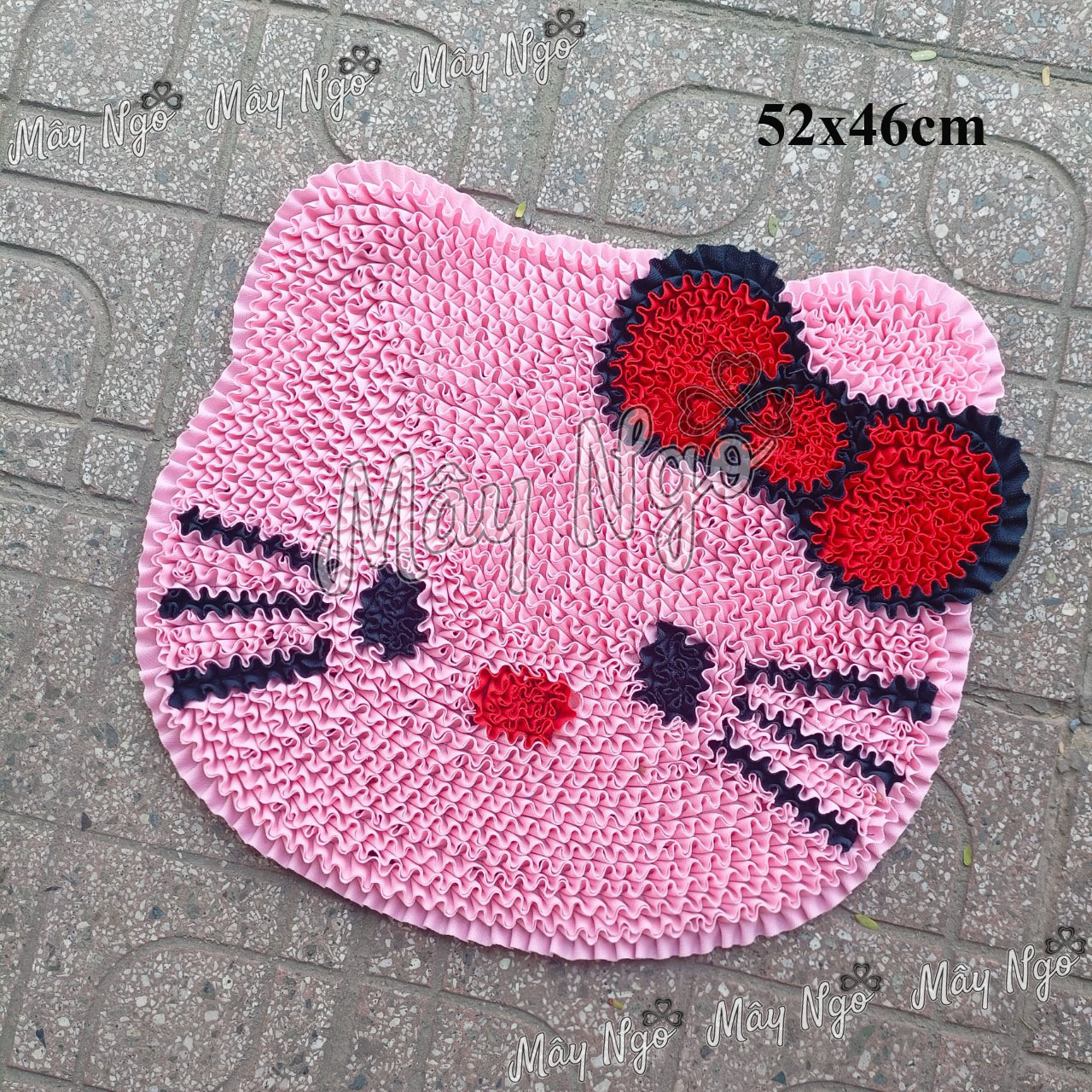 Thảm lau chân hình mèo kitty, thảm trang trí phòng
