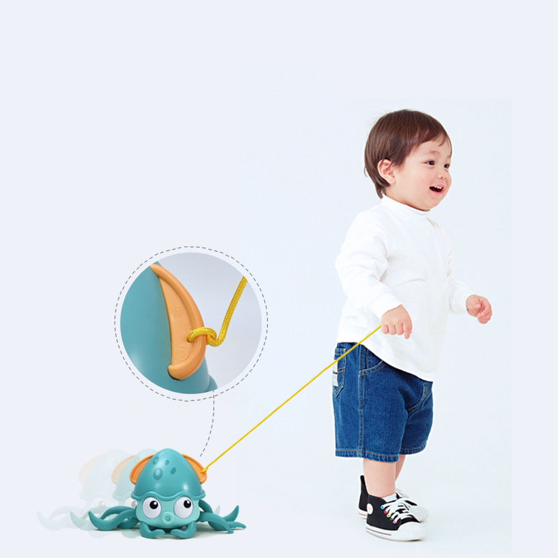 Đồ Chơi Bạch tuộc vặn cót cho bé mới nhất 2021 (kèm dây kéo)