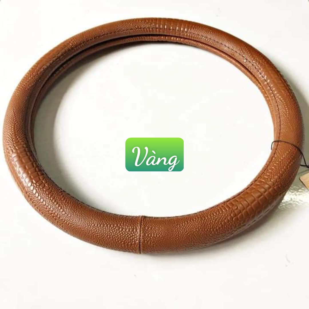 Bọc Vô Lăng Da Vân Cá Sấu size 38, cho các xe 4 - 7 chỗ