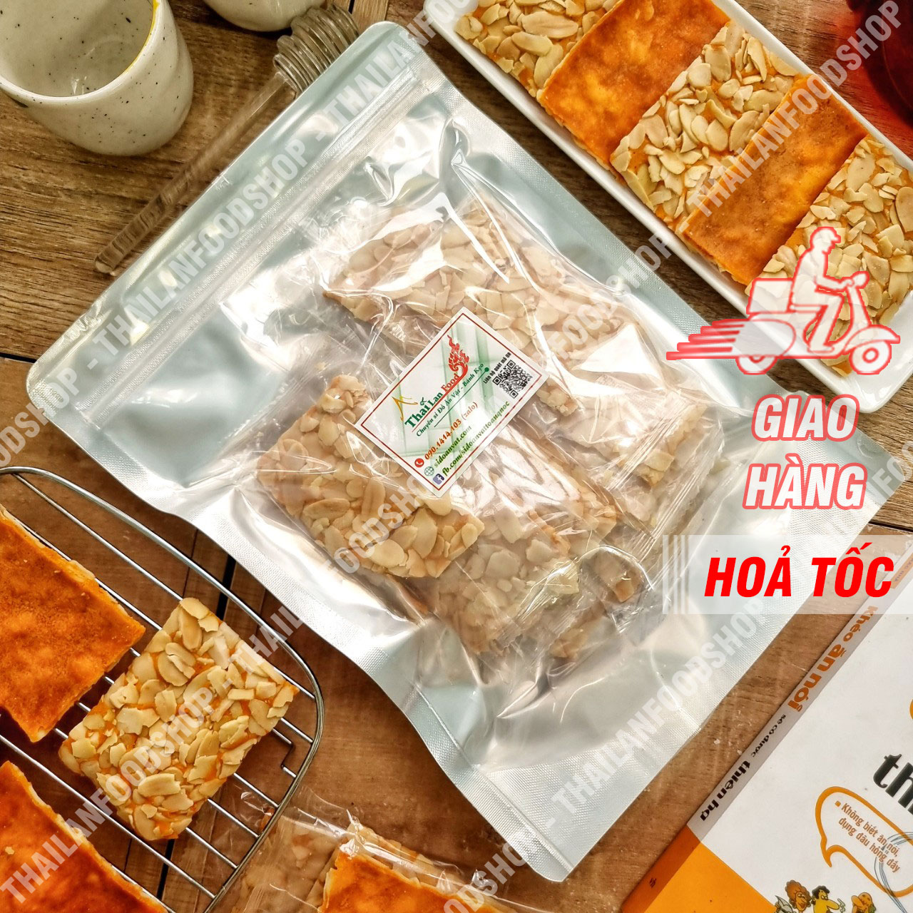 Bánh Ngói Hạnh Nhân Trứng Muối - Lon 300gr
