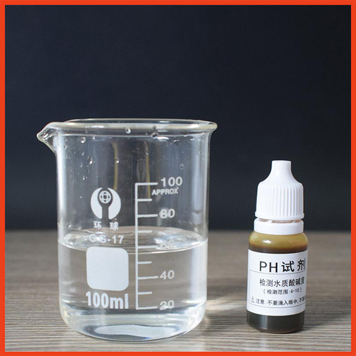 Dung dịch test pH kiểm tra nguồn nước - Thuốc thử ph, dung dịch thử ph 4-10 kèm 1 gói quỳ tím 80 miếng thử