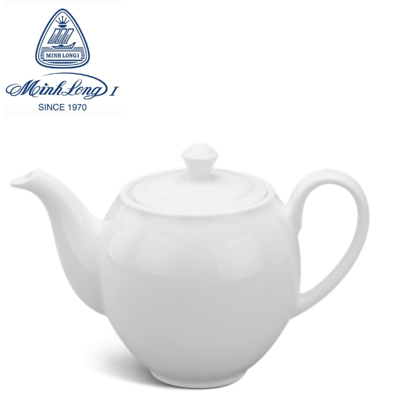Bình trà gốm sứ minh long Bình trà 0.5 L - Camellia - Trắng