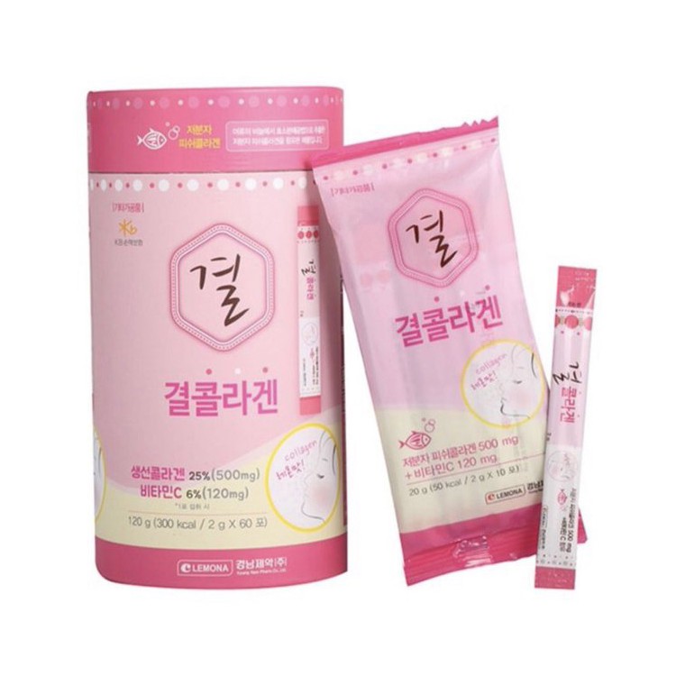 [HCM][CHÍNH HÃNG HÀN QUỐC] BỘT UỐNG COLLAGEN + VITAMIN C LEMONA (1 hộp 60 gói)