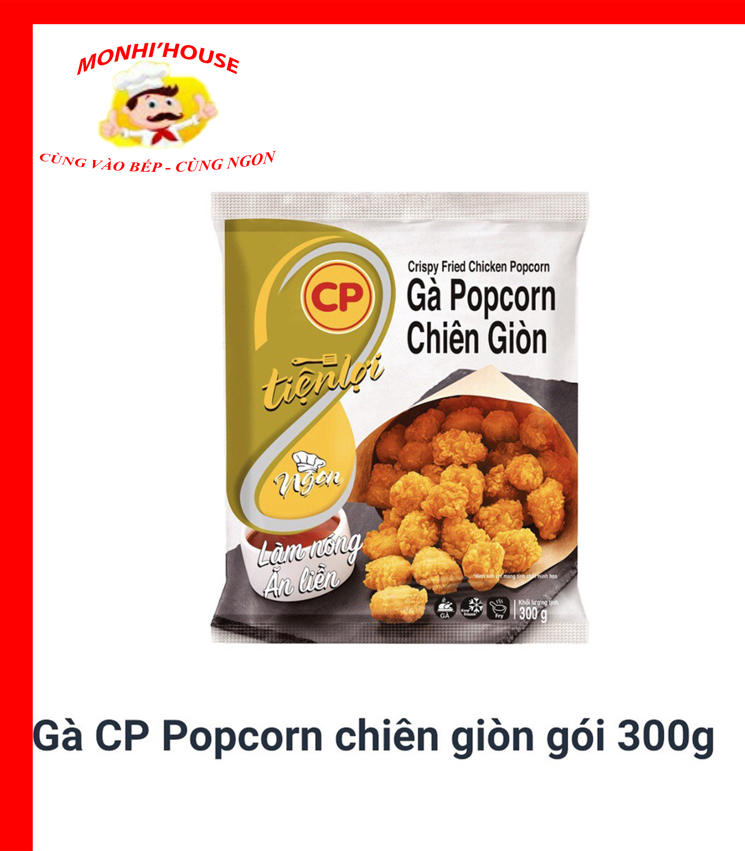 Gà POPCORN Chiên Giòn CP gói 300g
