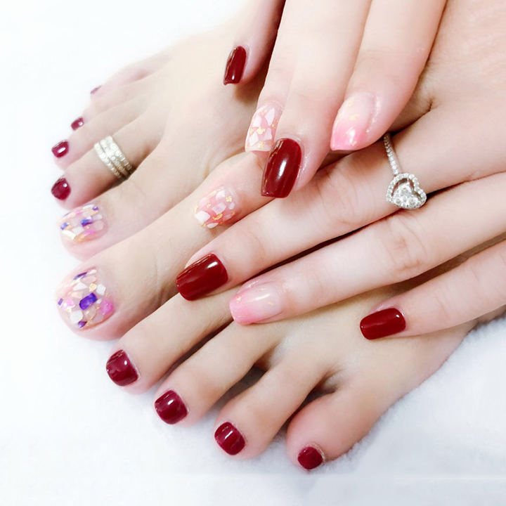 Xà cừ nail vân đá 12 màu