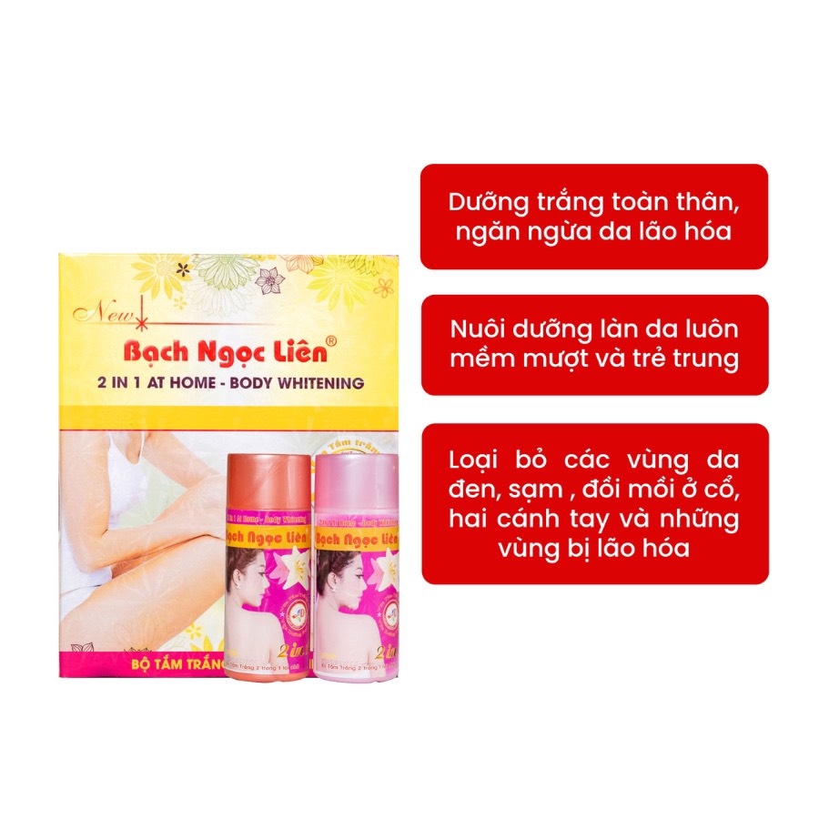 Chính hãng - Tắm Trắng BẠCH NGỌC LIÊN 200gr