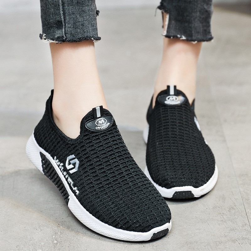 giày thể thao nữ- giày slipon vải