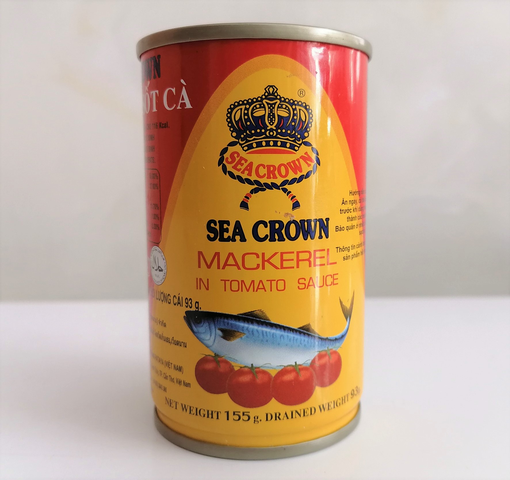 [Hộp 155g] CÁ NỤC XỐT CÀ [VN] SEA CROWN Mackerel in tomato sauce (halal)