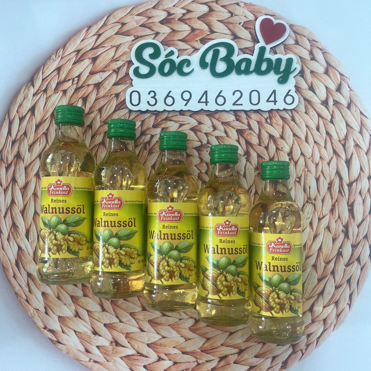 Dầu óc chó Kunella Feinkost WalnuBol 100ml