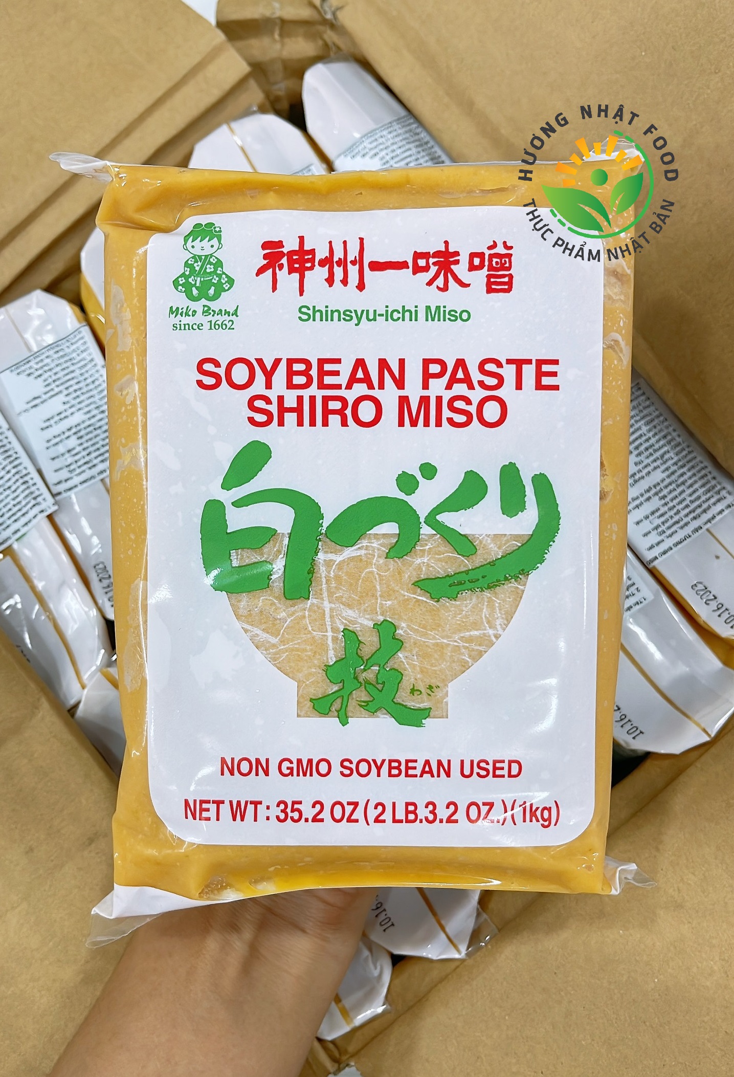 [CHUẨN NHẬT 100%] Đậu Tương SHIRO MISO Nhật Bản 1KG (Dùng nấu súp, canh,...)