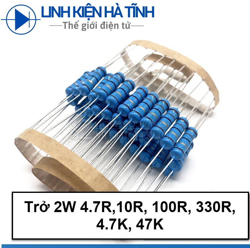 30 điện trở 2W 4.7R 10R 100R 330R 4K7 47K