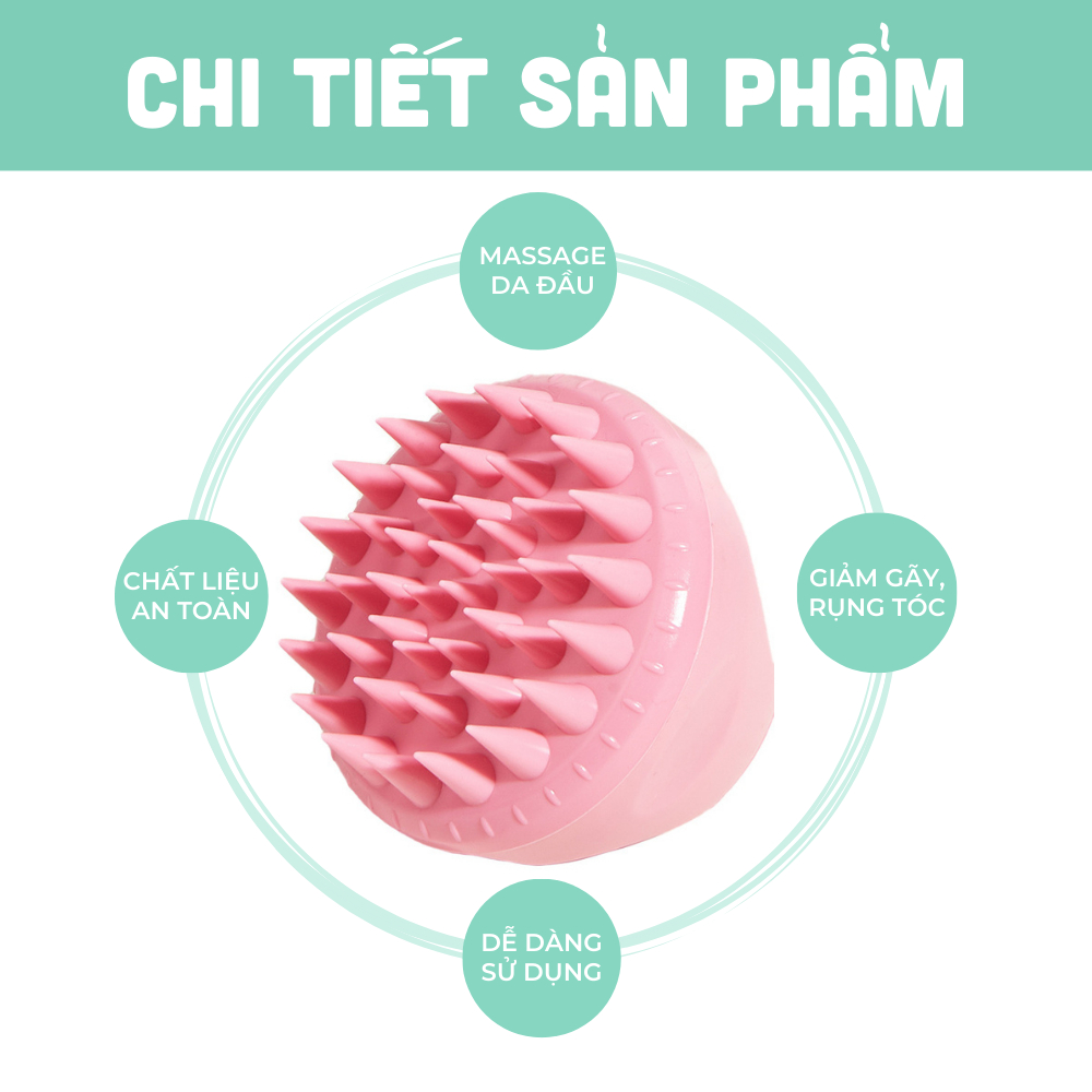 Combo Lược Gỡ Rối Và Lược Massage Da Đầu BEBECHIC