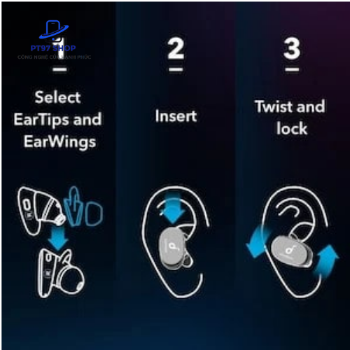 Tai nghe bluetooth SOUNDCORE Liberty 2 Pro (by Anker)- A3909 - Tai Nghe AirPod Pro Không Dây, Chống Ồn, Bảo Hành 1 Đổi 1 PT97 SHOP