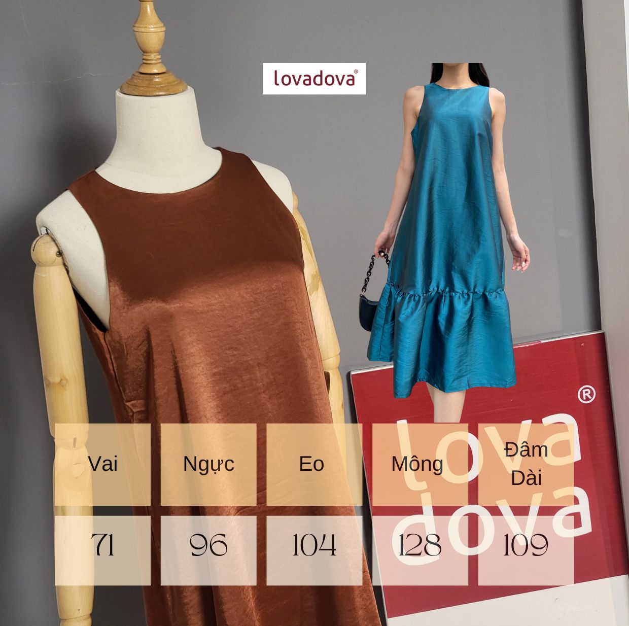 Đầm kiểu nữ - Lovadova 22D07C003