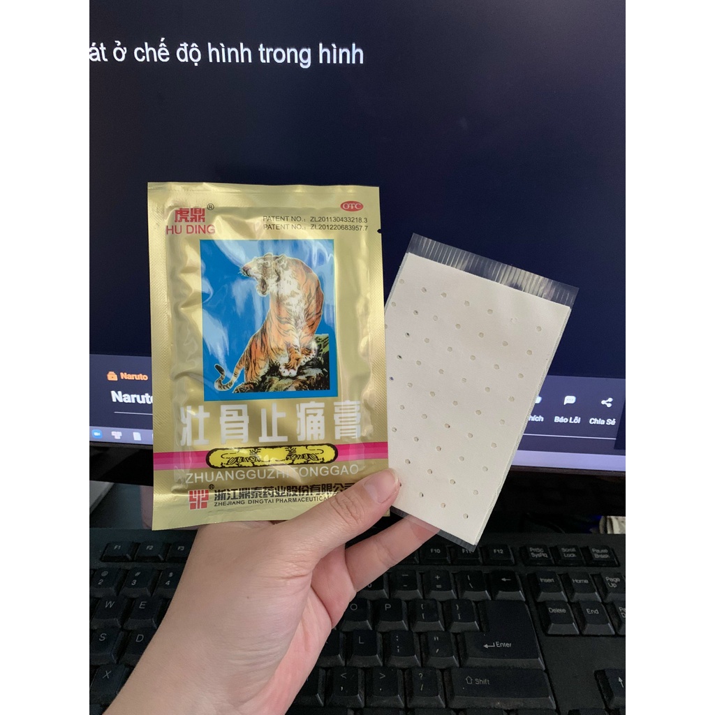 [CHÍNH HÃNG] Bộ 10 gói Cao dán con cọp Thái Lan (1 gói 4 miếng)