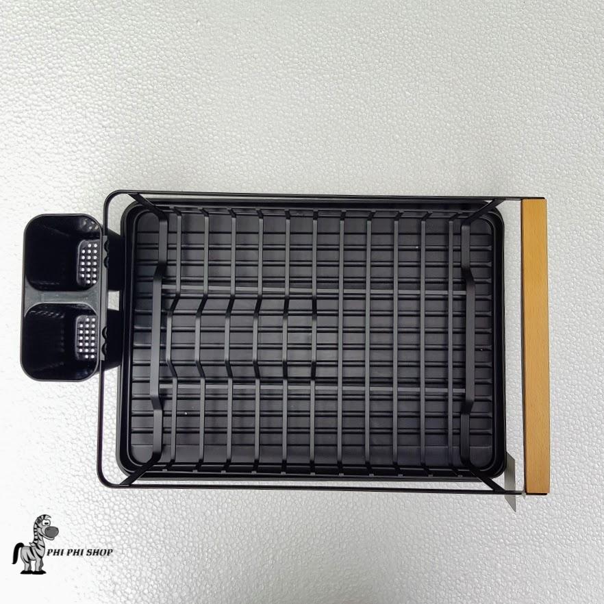 Kệ úp chén dĩa Lock&Lock bằng sắt sơn tĩnh điện LWR138BLK