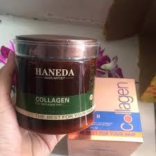 Hấp dầu phục hồi tóc Haneda Collagen 500ml