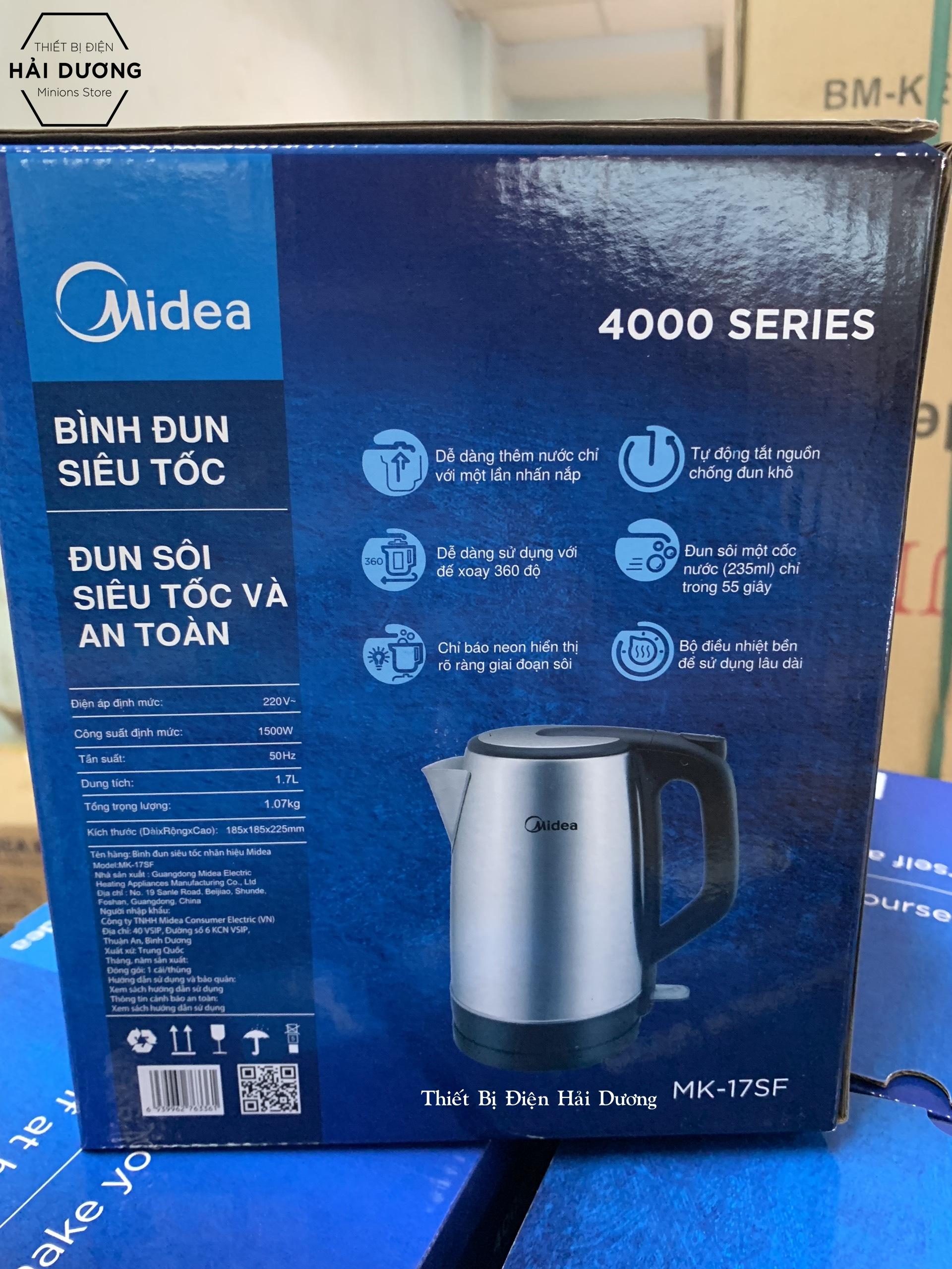 Bình Đun Siêu Tốc Midea MK-17SF (1.7 Lít) - Bảo hành 12 tháng