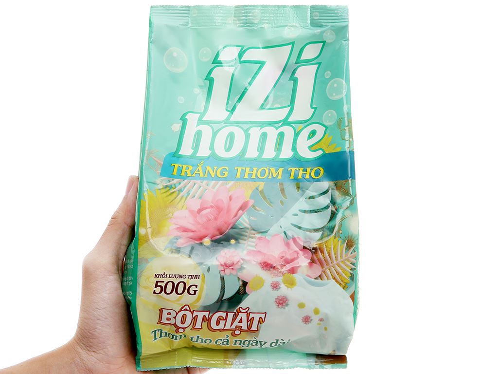 Bột giặt IZI HOME trắng thơm tho 500g