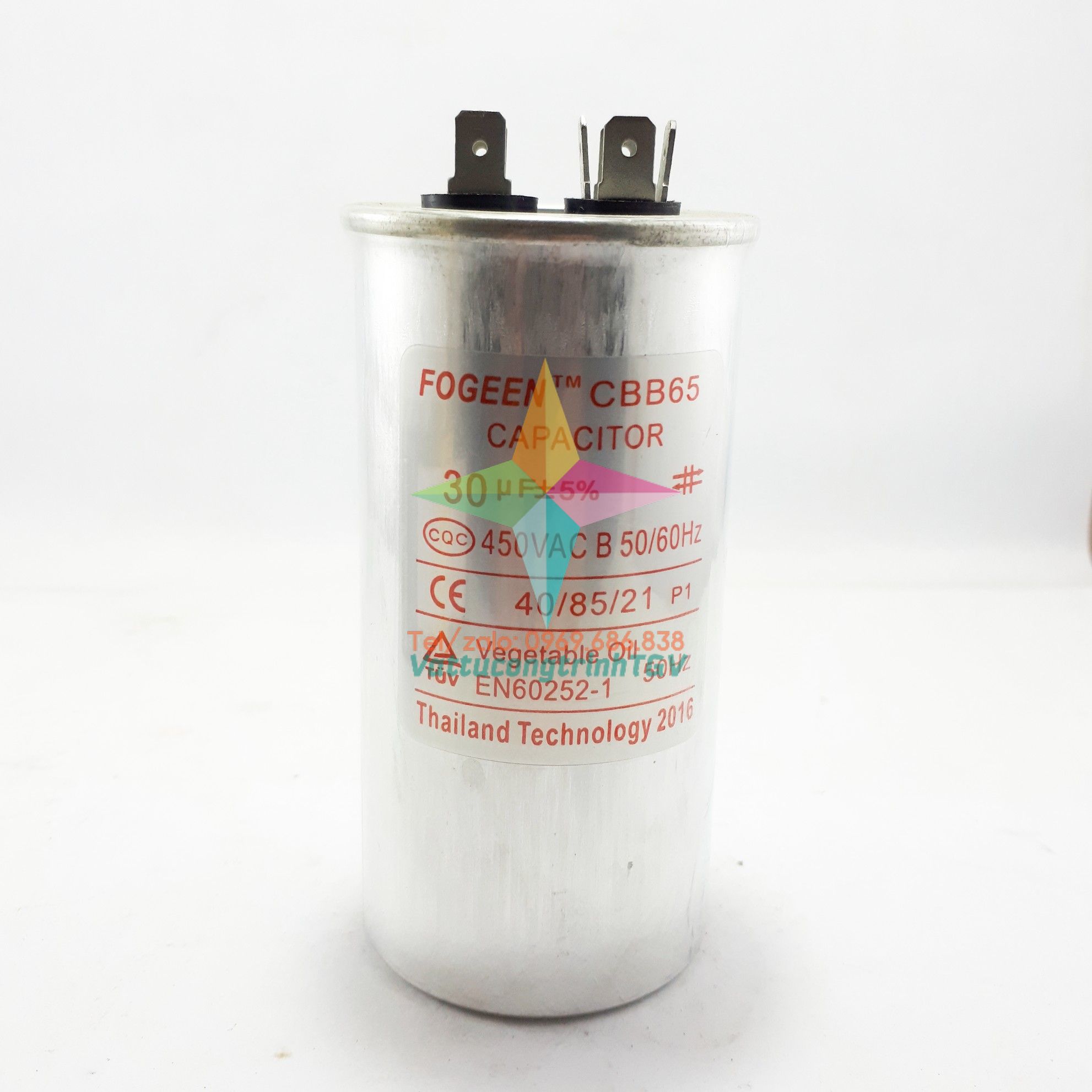Tụ điều hòa 2 chân FOGEEN CBB65 30uF+5%
