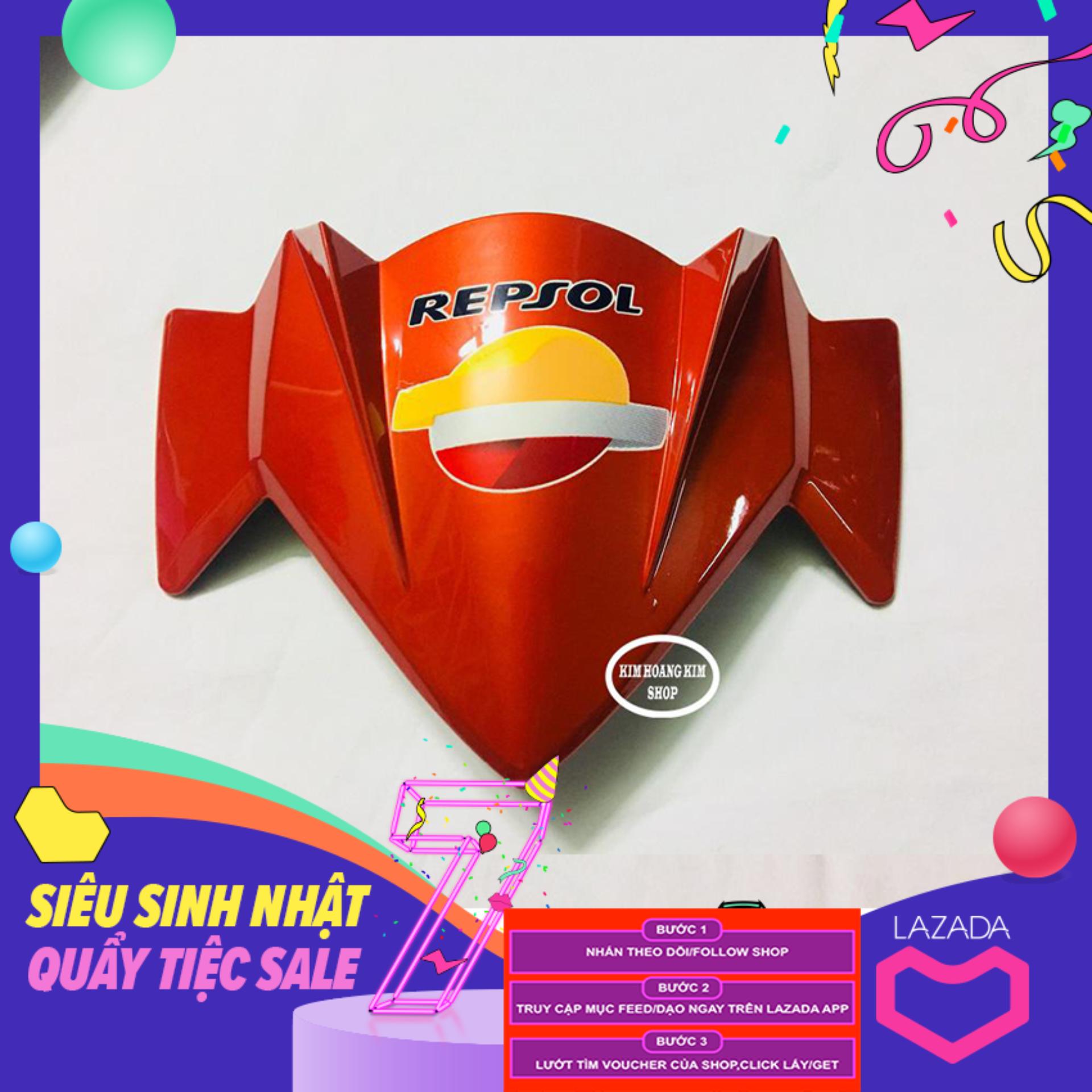 Mão sừng xe Winner, ốp đầu đèn xe Winner, chắn gió xe Winner 150 (màu Cam)