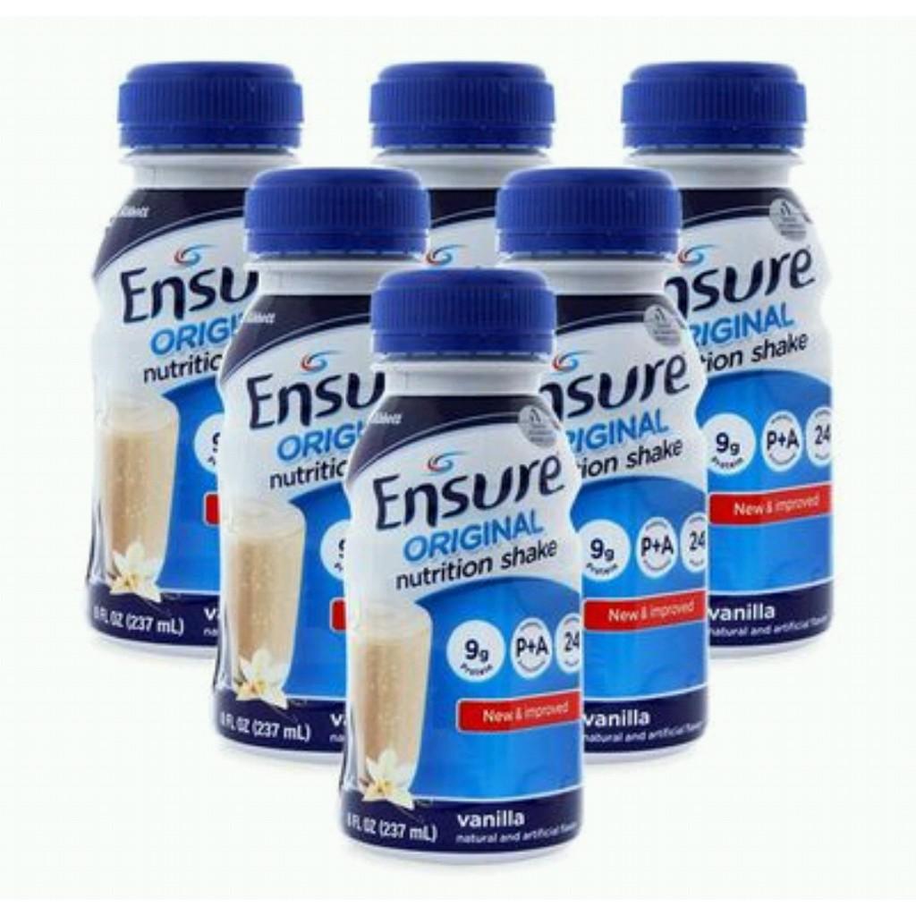 Thùng 24 Chai Sữa Nước Ensure Vani 237ml