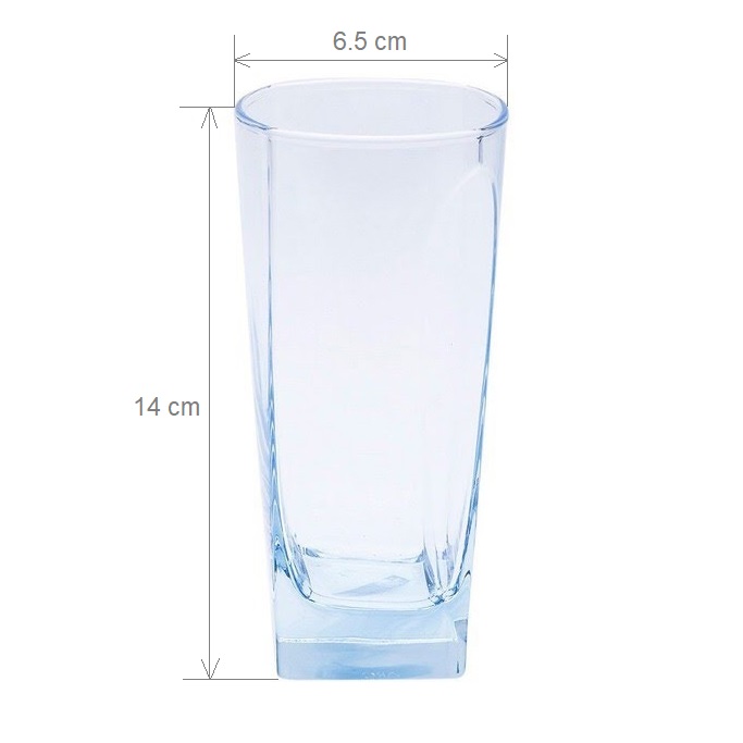 Combo 6 ly thủy tinh cao cấp Luminarc Blue Leaf FH30 300ml