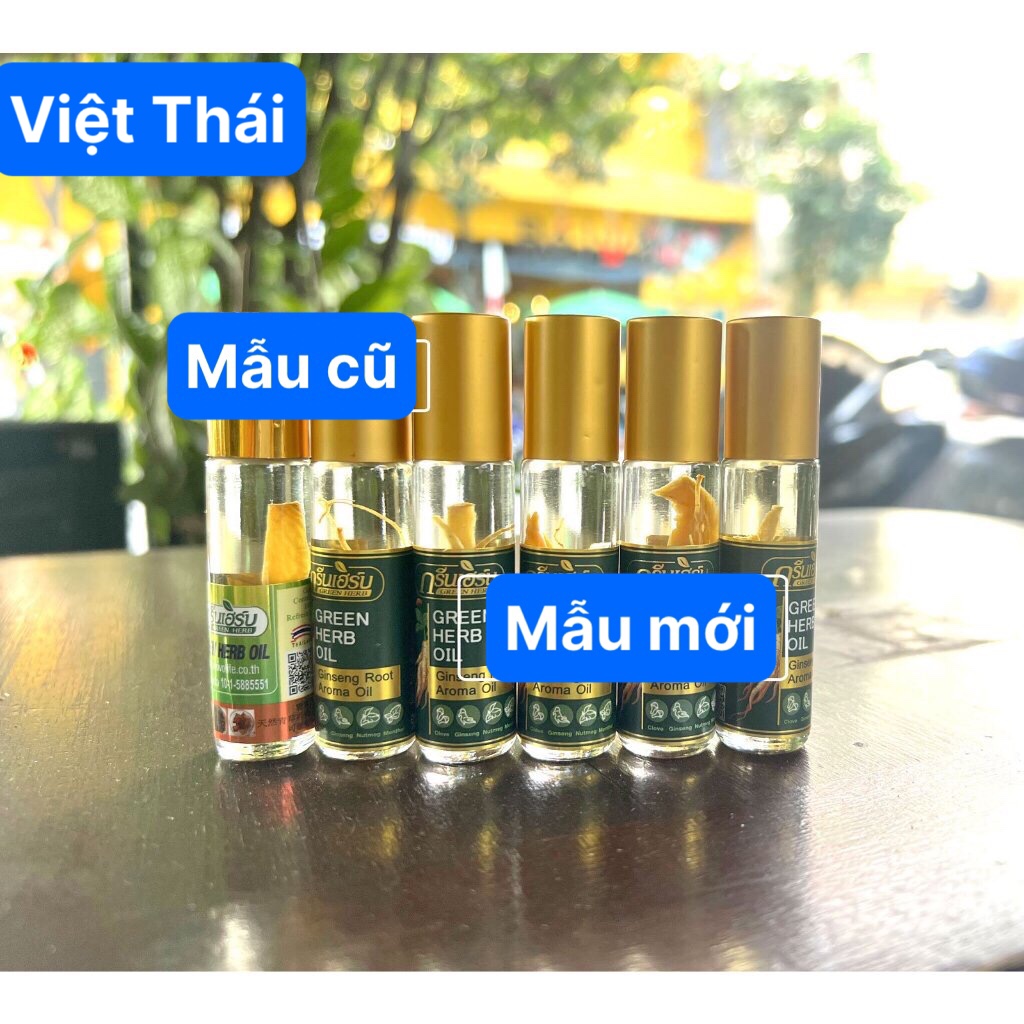 [HCM]Dầu lăn nhân sâm GREEN HERB OIL 8ml