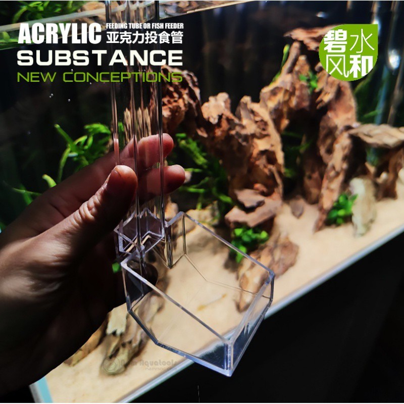 Bộ Cho Cá Tép Ăn - Chén Ống Tép Acrylic