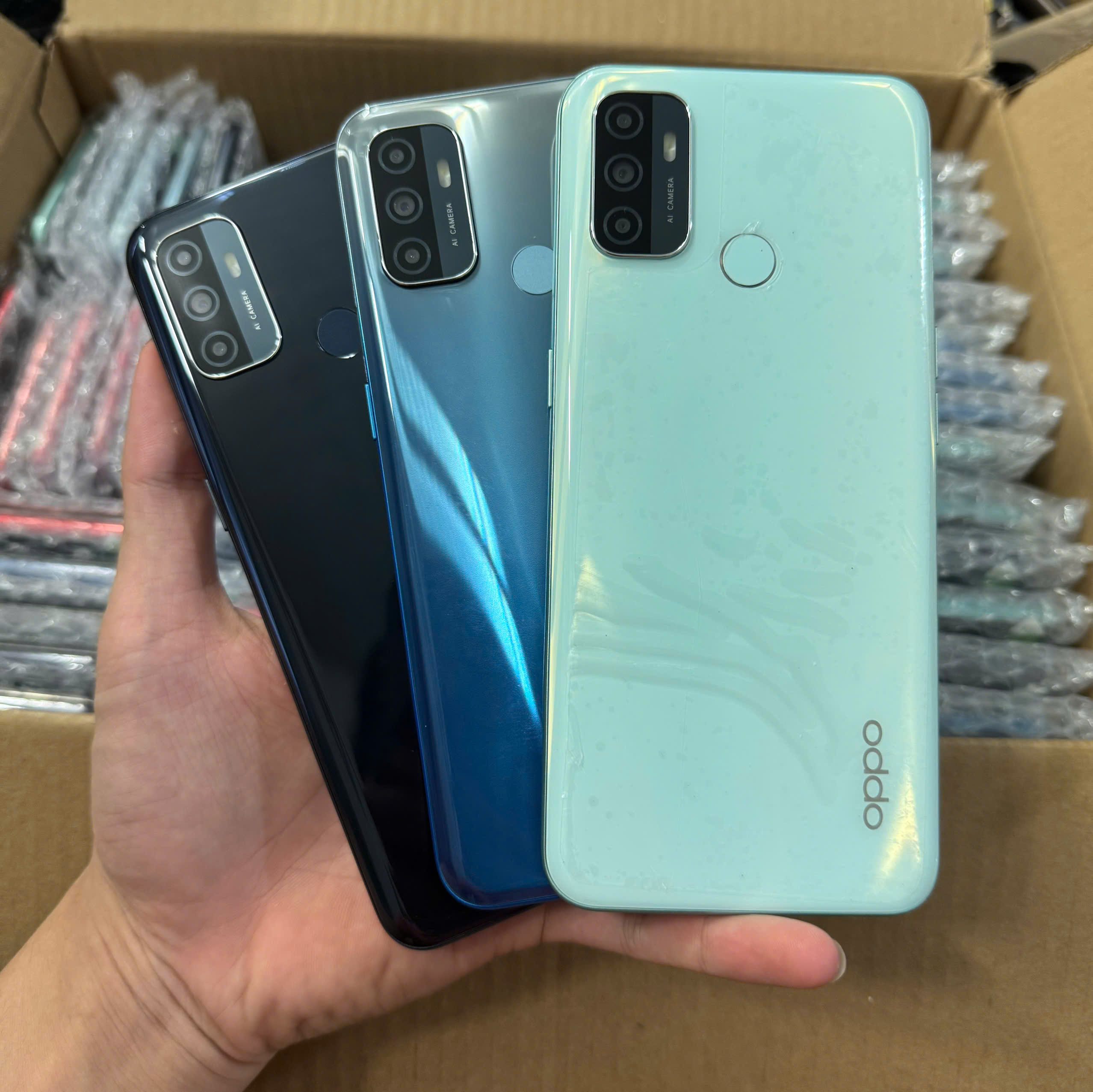 Điện thoại Oppo A53 2SIM Ram 8GB/256GB - Pin 5000 mAh TẶNG(CƯỜNG LỰC, ỐP) - Bảo hành 3 tháng