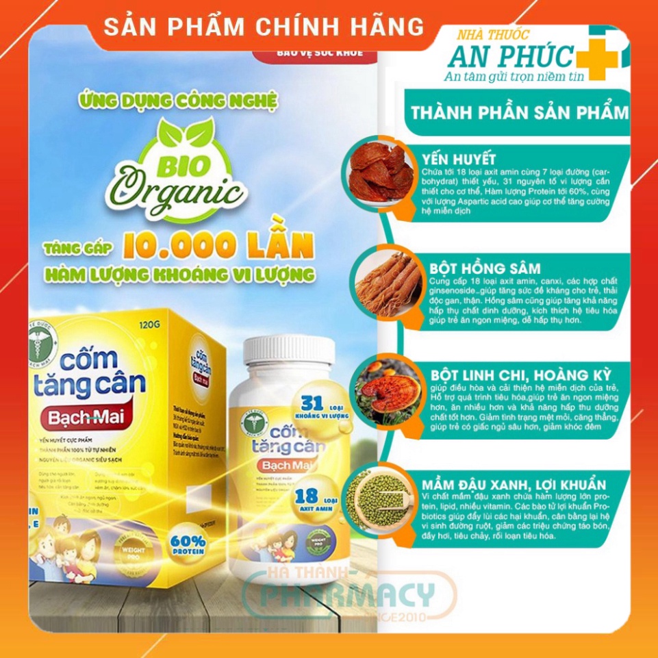 Cốm tăng cân Bạch Mai ⚡ Cốm tăng chiều cao Kích thích ăn ngon date mơi