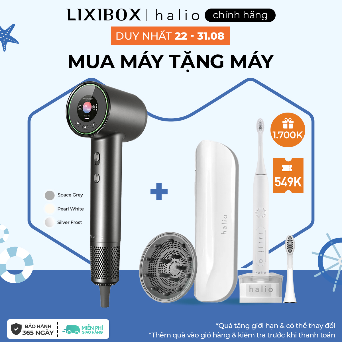 Máy sấy tóc halio hypersonic ion âm cho cả gia đình & plasma dành cho tóc mỏng