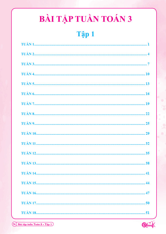 Sách - Bài Tập Tuần Toán 3 - Tập 2 (1 cuốn)