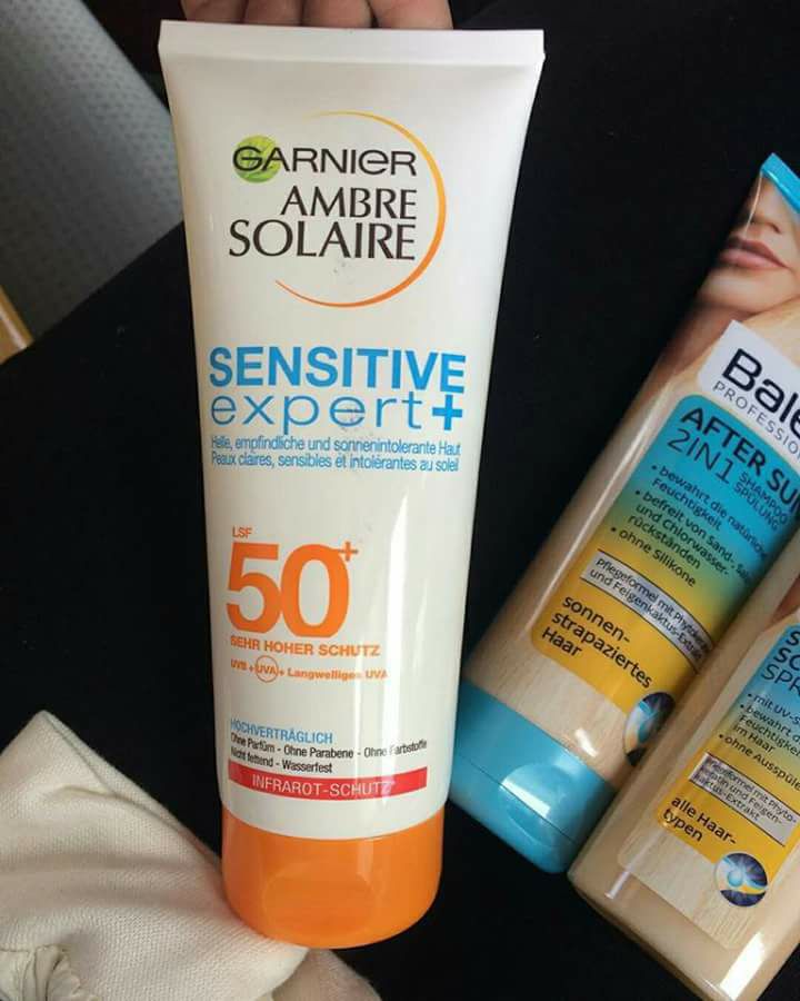 (Review) Kem chống nắng thảo dược Garnier Đức