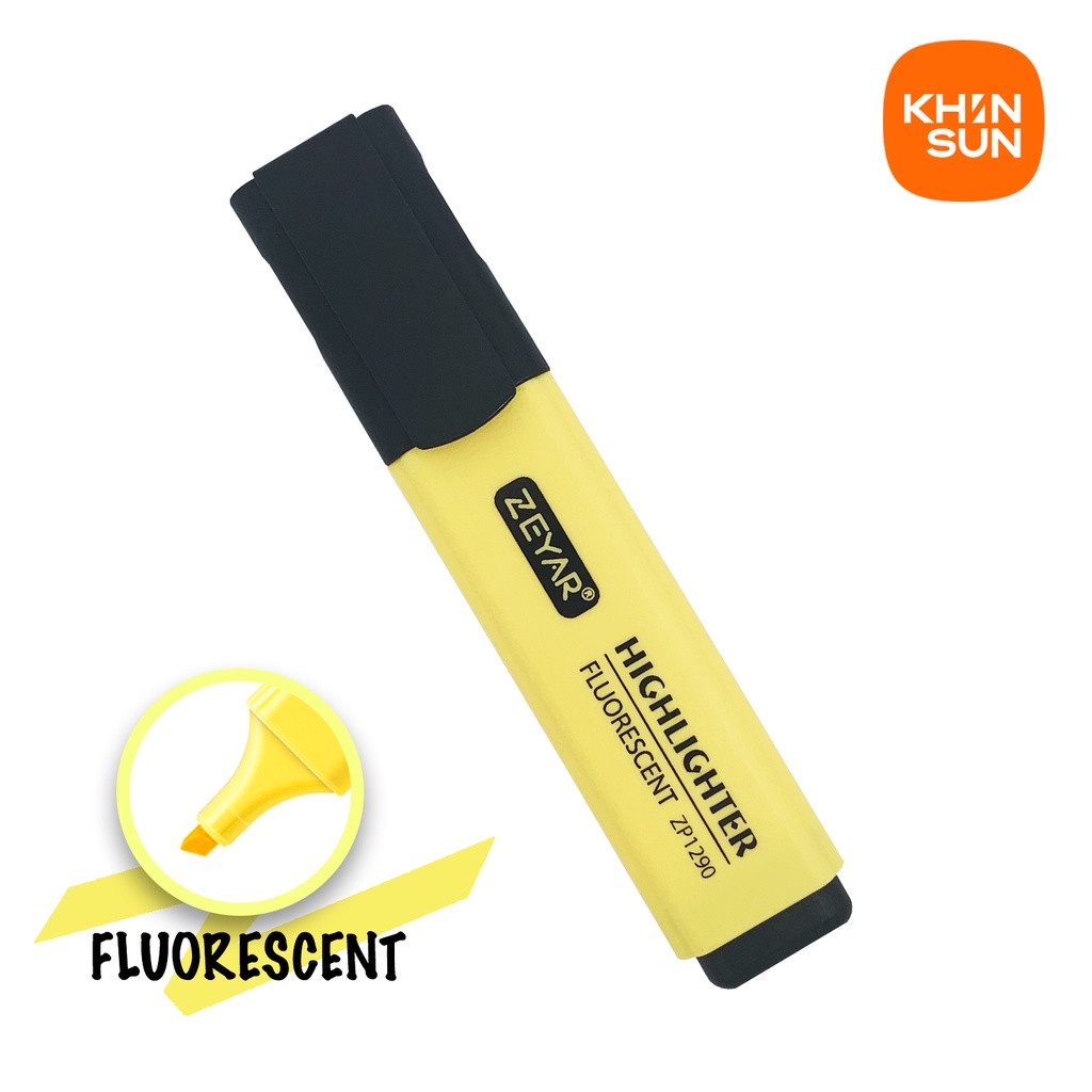 Bút đánh dấu highlight dạ quang zeyzar 18 màu lựa chọn
