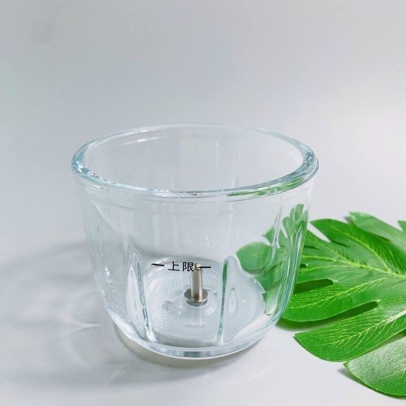 Máy xay hattiecs cầm tay 6 lưỡi - 8 lưỡi dao dung tích 0,3l - cối thuỷ tinh , phụ kiện, lưỡi dao máy xay đồ ăn dặm cho bé