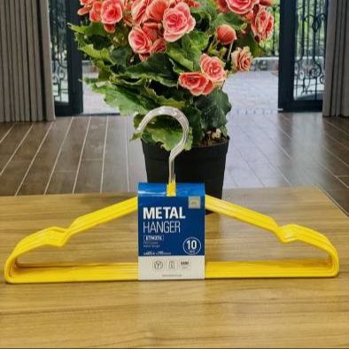 Bộ 10 móc treo quần áo Lock&Lock Ettom khung kim loại cứng bọc nhựa ETM376