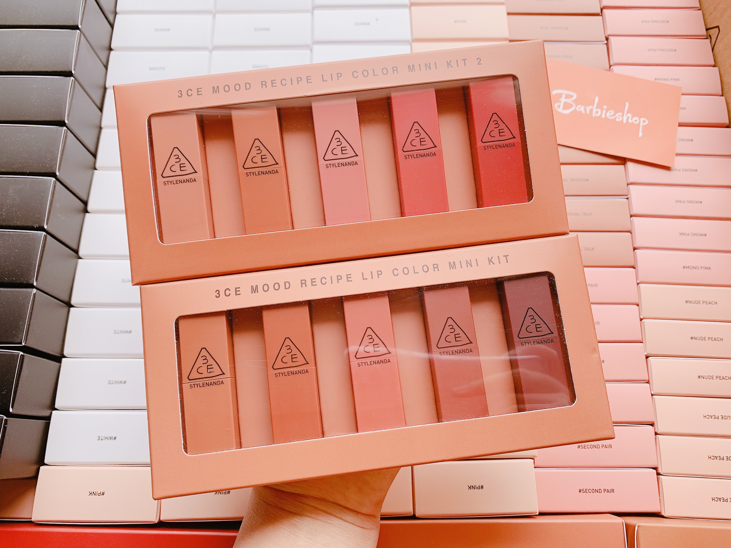 Set 5 Son 3CE Mood Recipe Lip Color Mini Kit (114-115-116-117-909)