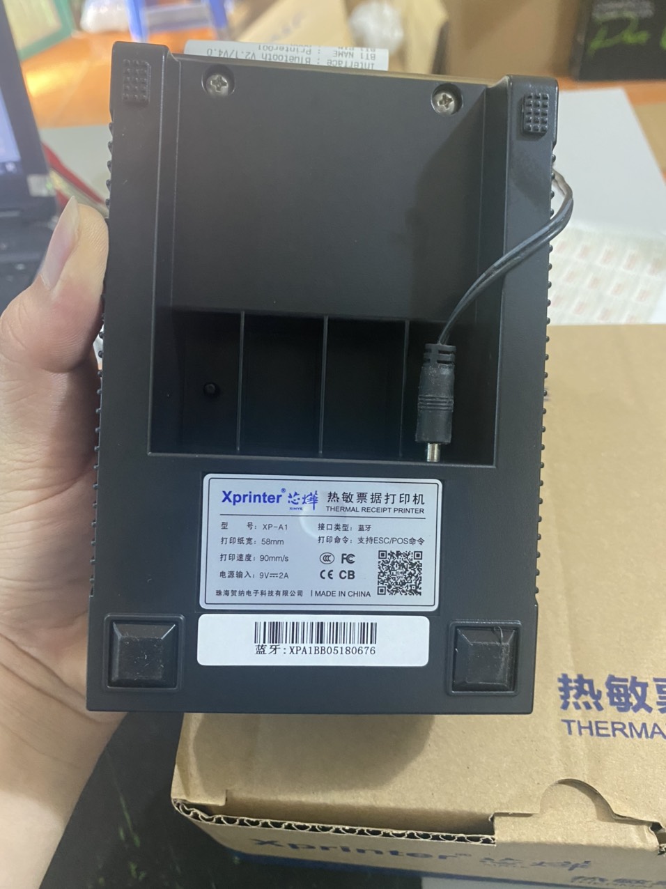 Máy in hóa đơn Xprinter K58 Bluetooth khổ 58mm Xprinter + Tặng giấy in