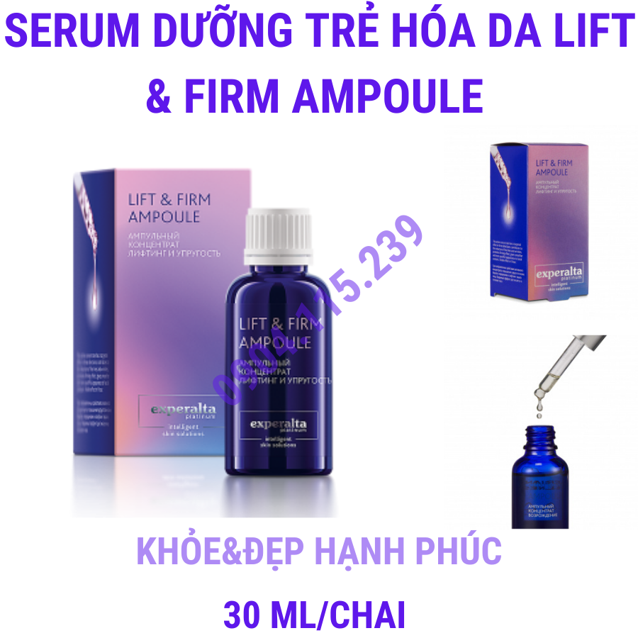 [ 416106 ] Serum dưỡng da Experalta Platinum HYDRA+ AMPOULE – 30 ml/chai