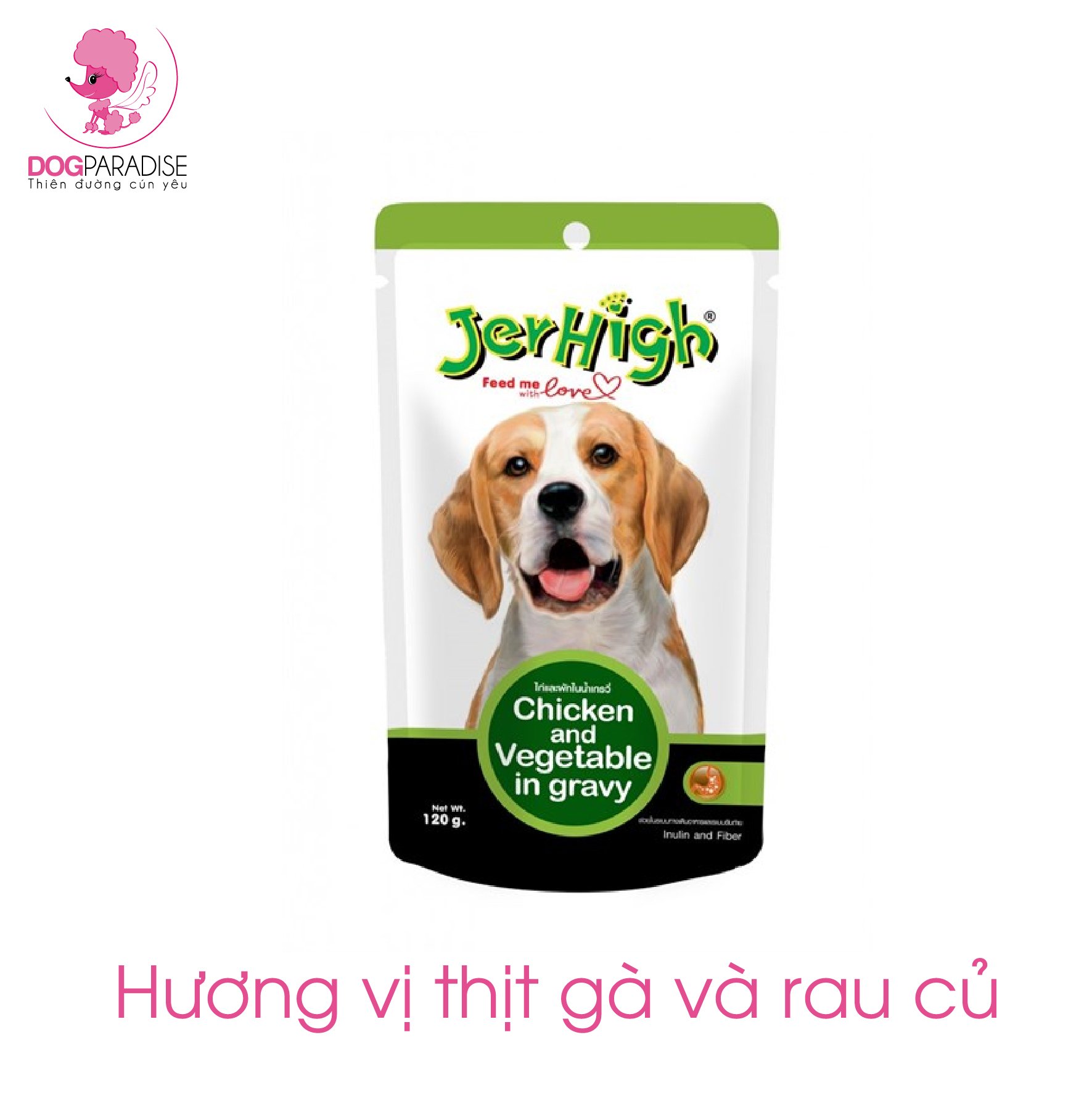 Snack dinh dưỡng cho chó Jerhigh 70g - Dog Paradise