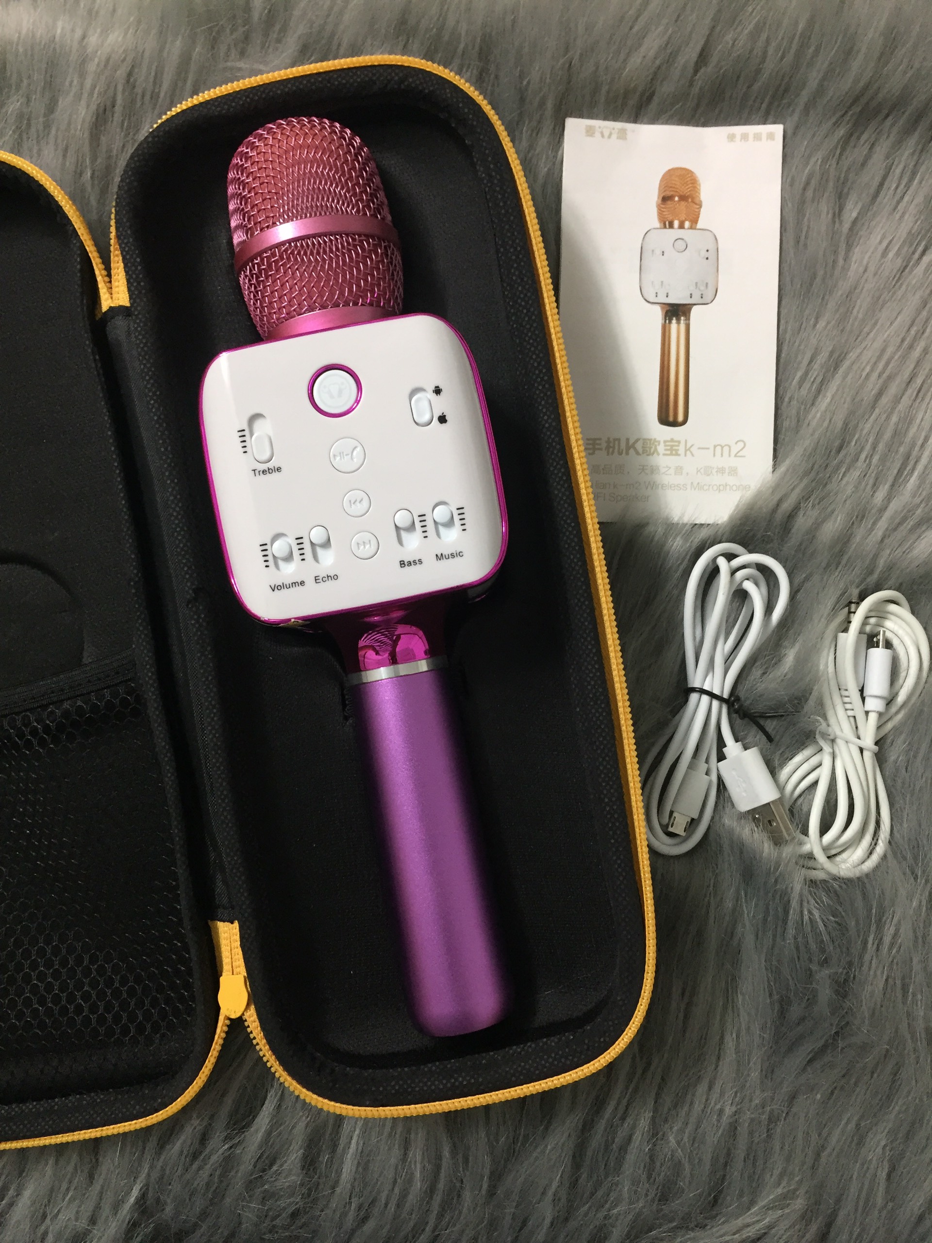 Micro karaoke kèm loa bluetooth M2
