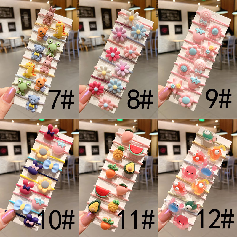 SET 10 Chun Buộc Tóc Dễ Thương Cho Mẹ và Bé
