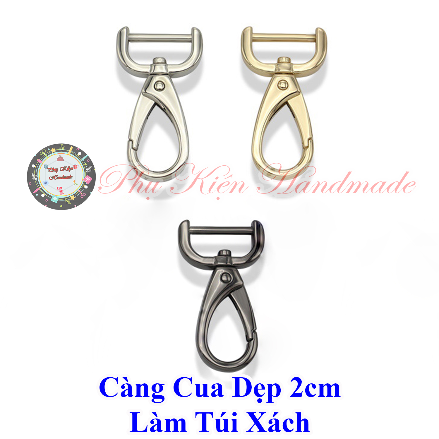 2cm Flat Crab Claws for Making Handbags (25K/Pair)